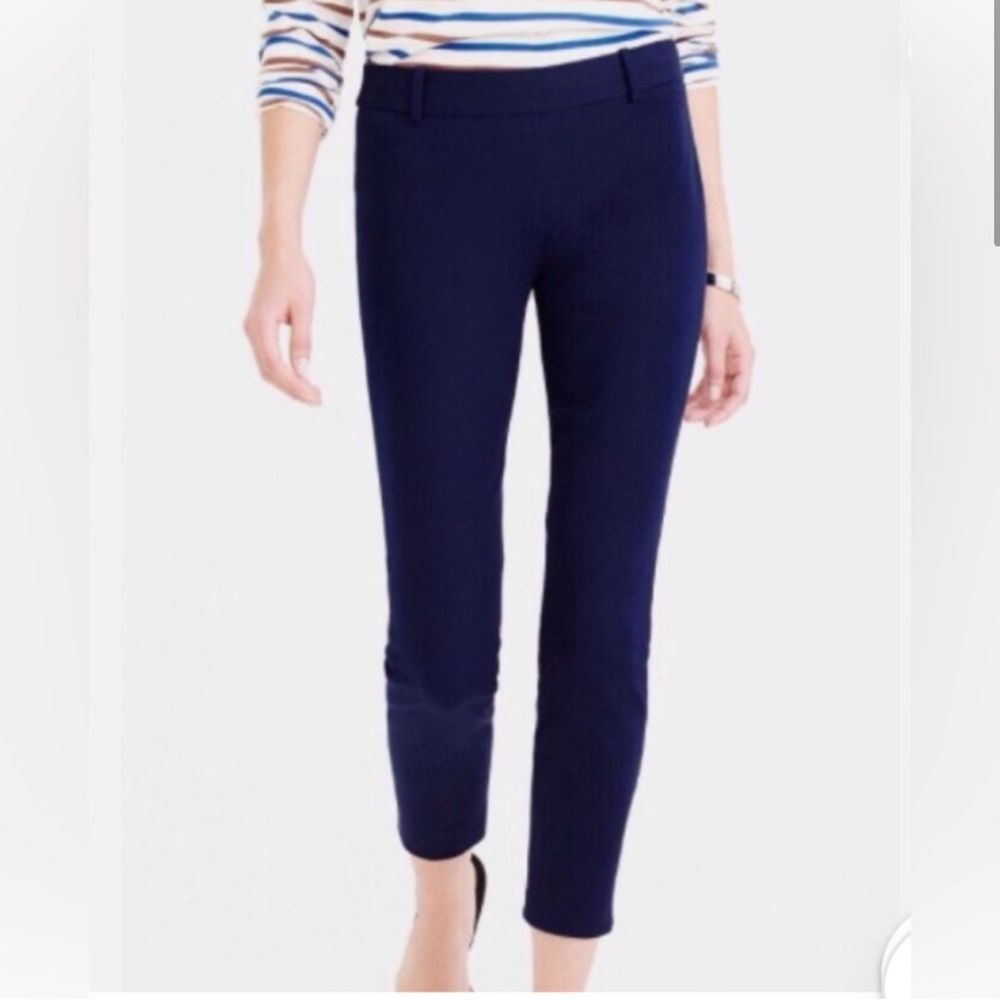 Like new J. Crew women Minnie pants stretch twill navy blue size XXS